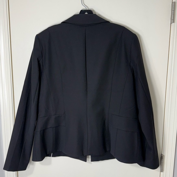 White House Black Market Women’s Black Button Up Blazer Plus Size 18W - Picture 6 of 8